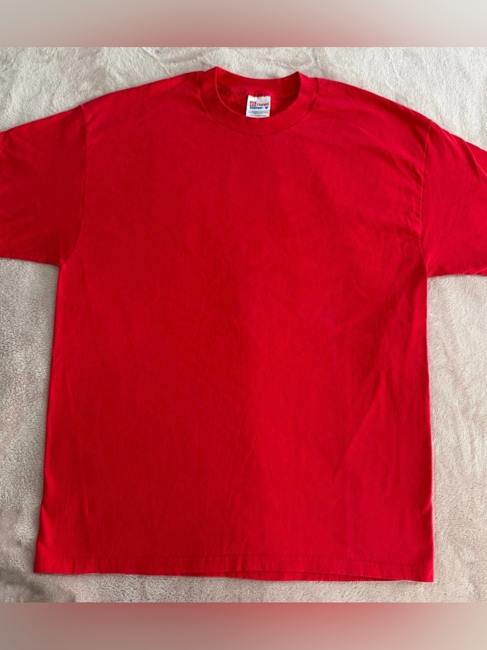 Hanes Comfort-T Santa's Helper Graphic Print Red Men's XL Short Sleeve T-Shirt - Picture 2 of 7